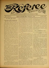 The Referee, Vol 12, No 15 cover