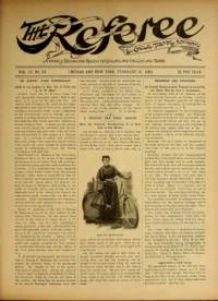 The Referee, Vol 12, No 16 cover