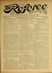 The Referee, Vol 12, No 22 cover