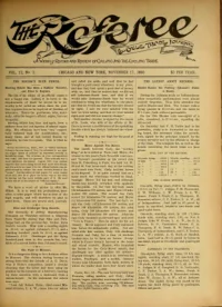 The Referee, Vol 12, No 3 cover