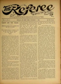 The Referee, Vol 12, No 5 cover
