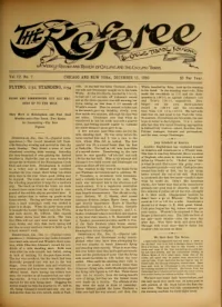 The Referee, Vol 12, No 7 cover