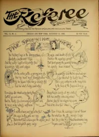 The Referee, Vol 12, No 8 cover