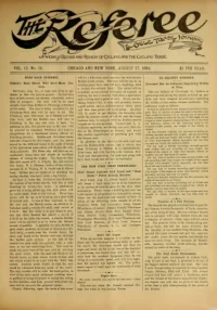 The Referee, Vol 13, No 16 cover
