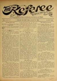 The Referee, Vol 13, No 17 cover