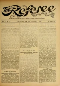 The Referee, Vol 13, No 19 cover