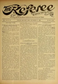 The Referee, Vol 13, No 20 cover