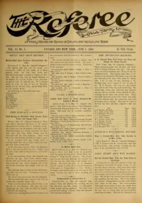 The Referee, Vol 13, No 5 cover