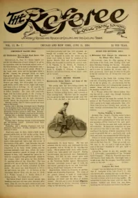 The Referee, Vol 13, No 7 cover