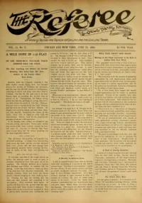 The Referee, Vol 13, No 9 cover