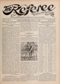 The Referee, Vol 14, No 13 cover