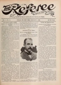 The Referee, Vol 14, No 15 cover