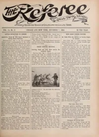 The Referee, Vol 14, No 6 cover