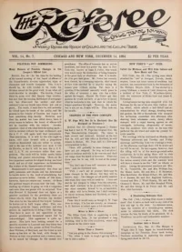The Referee, Vol 14, No 7 cover