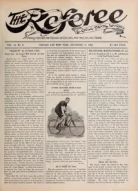 The Referee, Vol 14, No 9 cover
