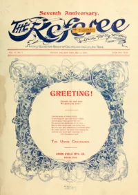 The Referee, Vol 15, No 1 cover