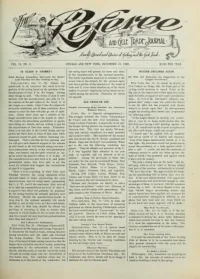 The Referee, Vol 16, No 8 cover