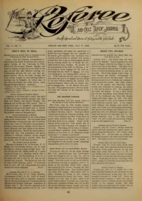 The Referee, Vol 17, No 11 cover