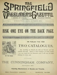 The Springfield Wheelmens Gazette, Vol 2, No 6 cover