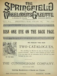 The Springfield Wheelmens Gazette, Vol 2, No 9 cover