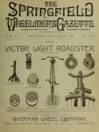 The Springfield Wheelmens Gazette, Vol 3, No 11 cover