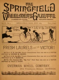 The Springfield Wheelmens Gazette, Vol 3, No 3 cover