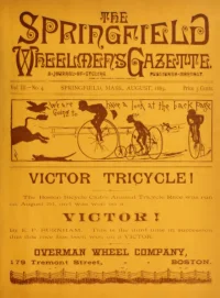 The Springfield Wheelmens Gazette, Vol 3, No 4 cover