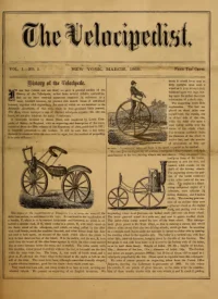 The Velocipedist, Vol 1, No 2 cover