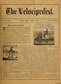 The Velocipedist, Vol 1, No 3 cover