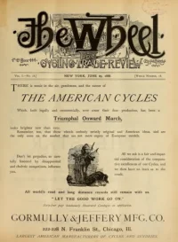 The Wheel Cycling Trade Review, Vol 1, No 18 cover