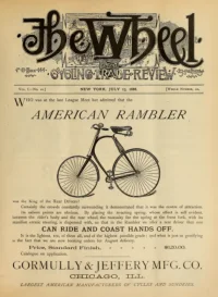 The Wheel Cycling Trade Review, Vol 1, No 20 cover