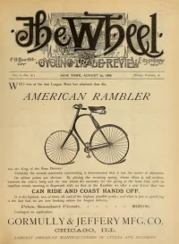The Wheel Cycling Trade Review, Vol 1, No 26 cover