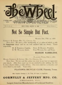 The Wheel Cycling Trade Review, Vol 1, No 3 cover