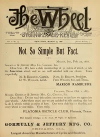 The Wheel Cycling Trade Review, Vol 1, No 4 cover