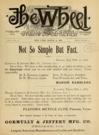 The Wheel Cycling Trade Review, Vol 1, No 5 cover