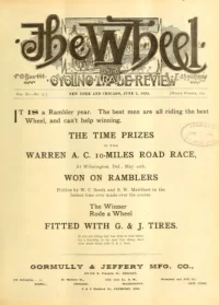 The Wheel Cycling Trade Review, Vol 11, No 15 cover