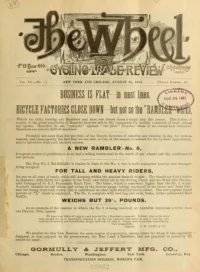 The Wheel Cycling Trade Review, Vol 12, No 1 cover