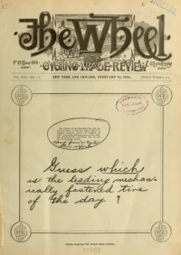 The Wheel Cycling Trade Review, Vol 13, No 1 cover
