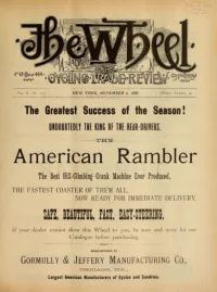 The Wheel Cycling Trade Review, Vol 2, No 10 cover