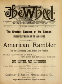 The Wheel Cycling Trade Review, Vol 2, No 15 cover
