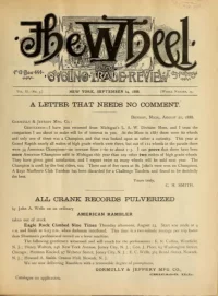 The Wheel Cycling Trade Review, Vol 2, No 3 cover