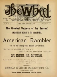 The Wheel Cycling Trade Review, Vol 2, No 7 cover