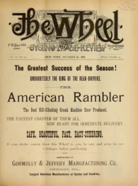 The Wheel Cycling Trade Review, Vol 2, No 9 cover