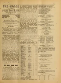 The Wheel Cycling Trade Review, Vol 3, No 13 cover