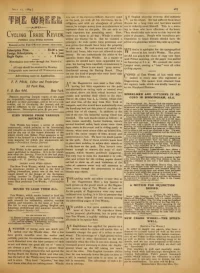 The Wheel Cycling Trade Review, Vol 3, No 20 cover
