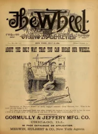 The Wheel Cycling Trade Review, Vol 3, No 22 cover