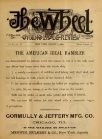 The Wheel Cycling Trade Review, Vol 3, No 26 cover