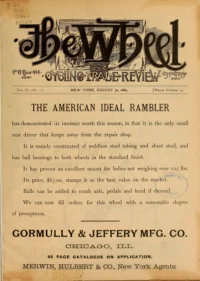 The Wheel Cycling Trade Review, Vol 4, No 1 cover