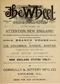 The Wheel Cycling Trade Review, Vol 4, No 16 cover