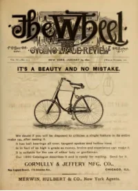 The Wheel Cycling Trade Review, Vol 4, No 22 cover